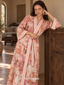 Coral Petal Garden Robe