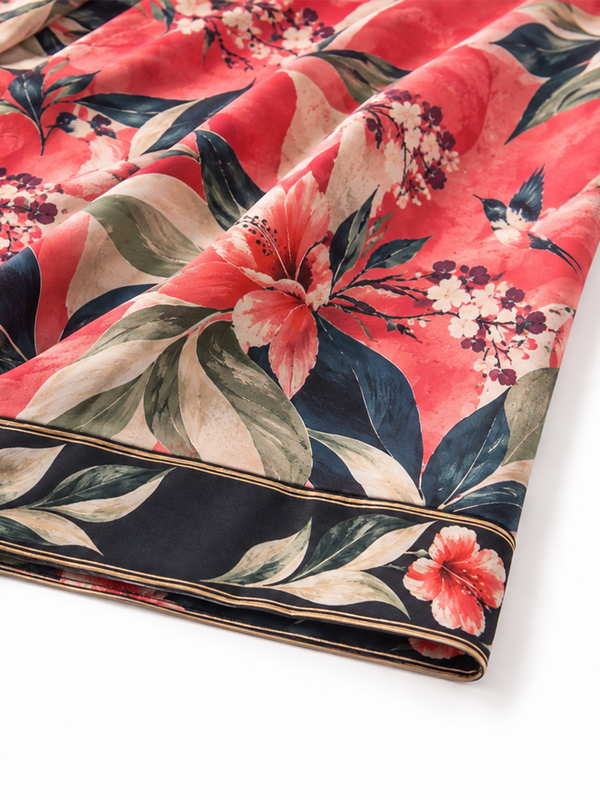 Coral Secret Garden Robe
