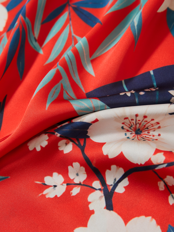 Coral Fan Blossom Robe