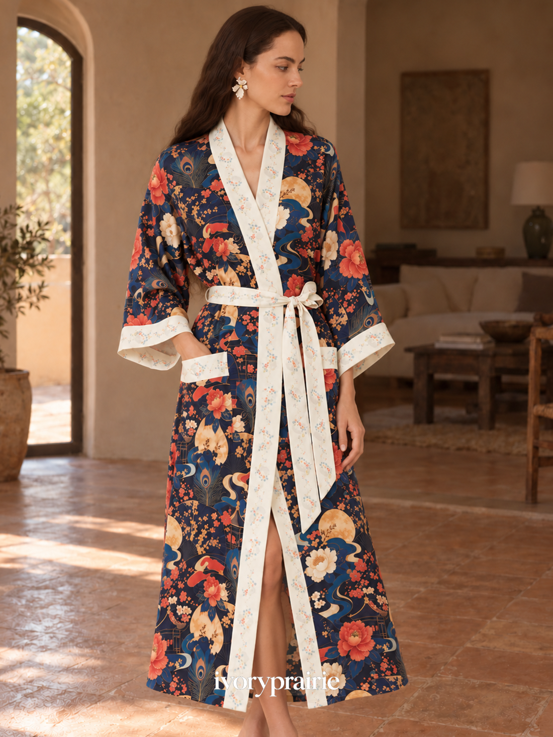 Moonlit Blossom Garden Robe Main image