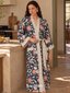Peony Crane Garden Robe
