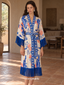 Porcelain Reverie Fringe Robe