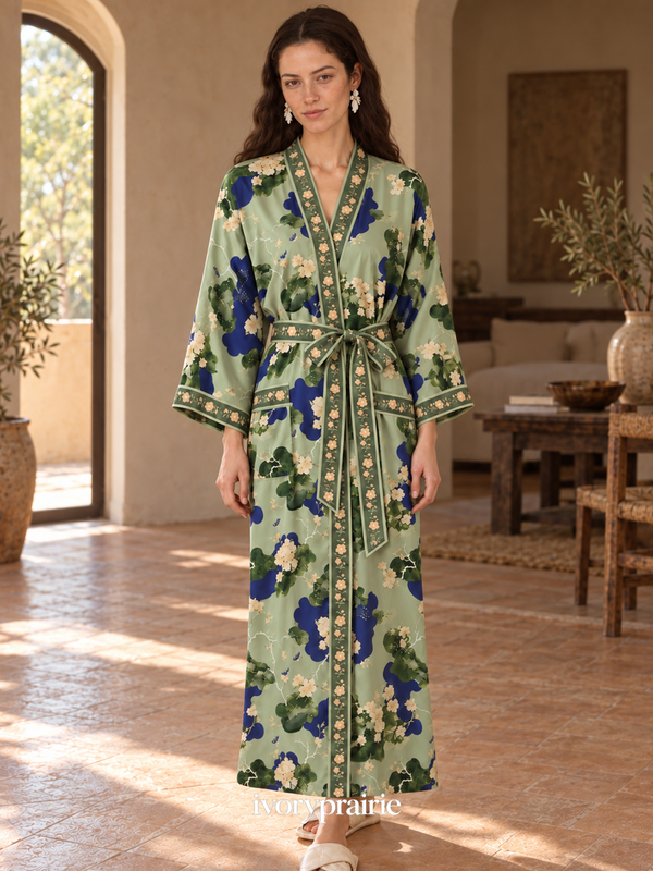 Moss Violet Garden Robe