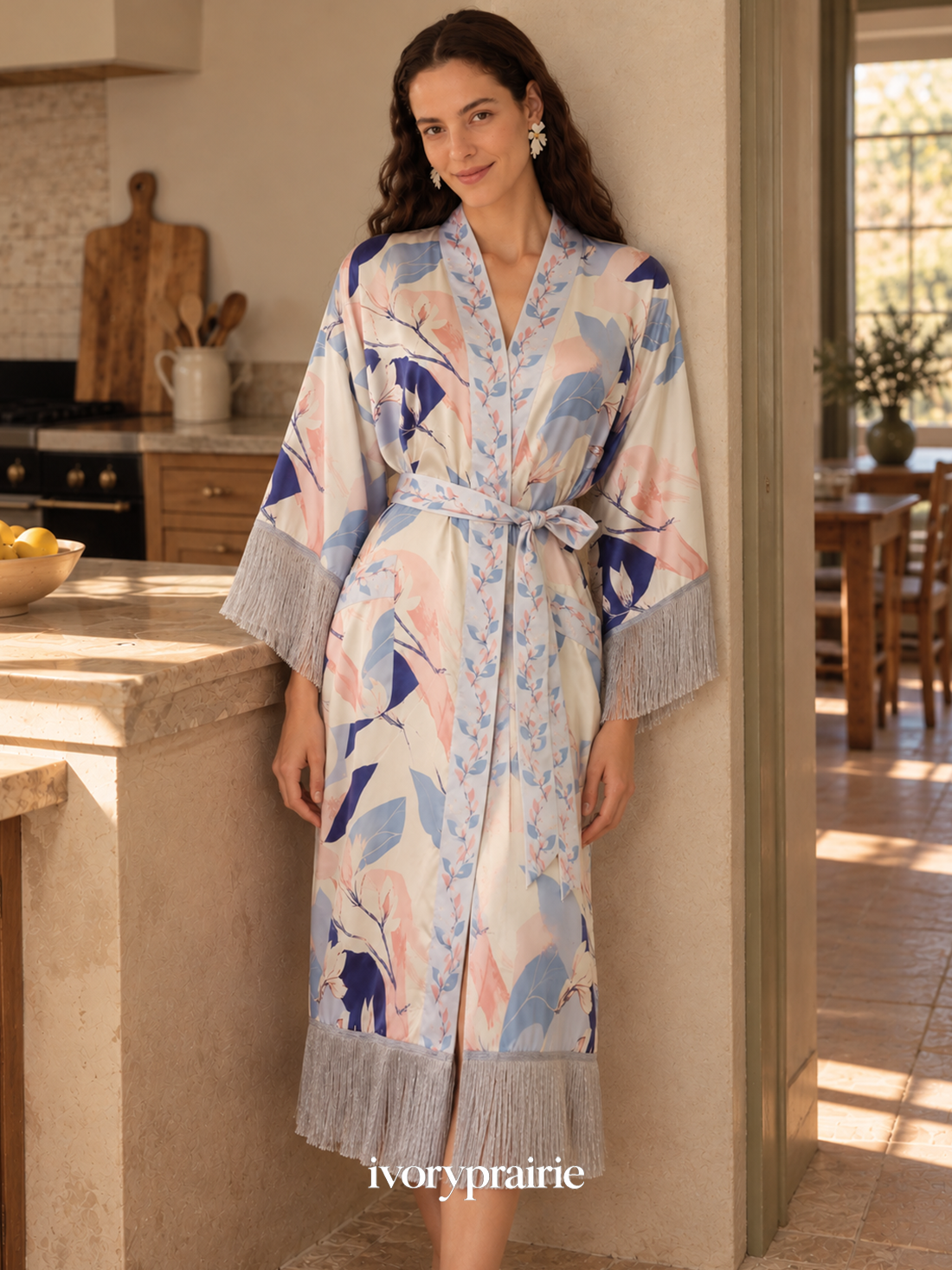 Morning Mist Fringe Robe