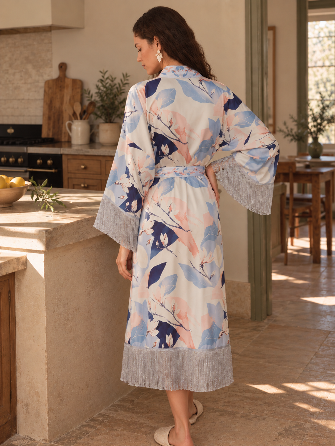 Morning Mist Fringe Robe