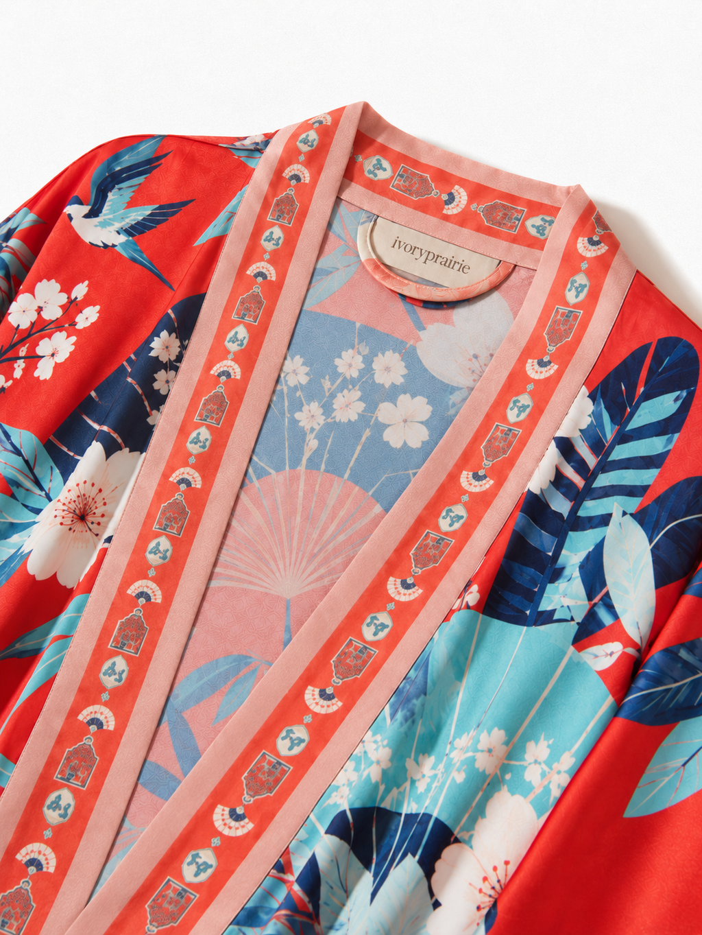 Coral Fan Blossom Robe