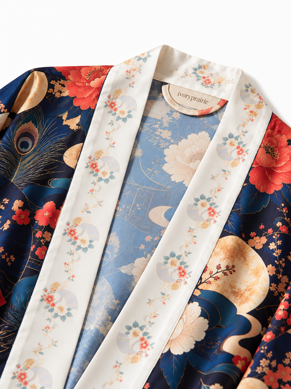 Moonlit Blossom Garden Robe