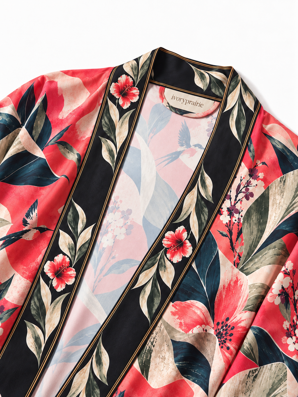 Coral Secret Garden Robe