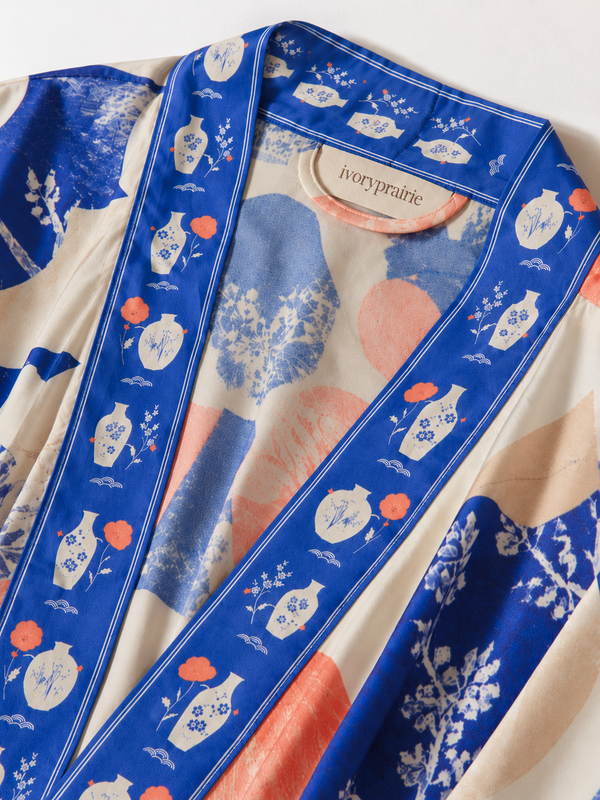 Porcelain Reverie Fringe Robe