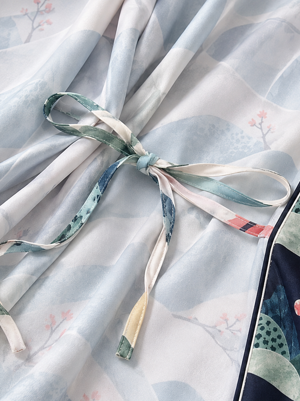 Misty Jade Garden Short Robe