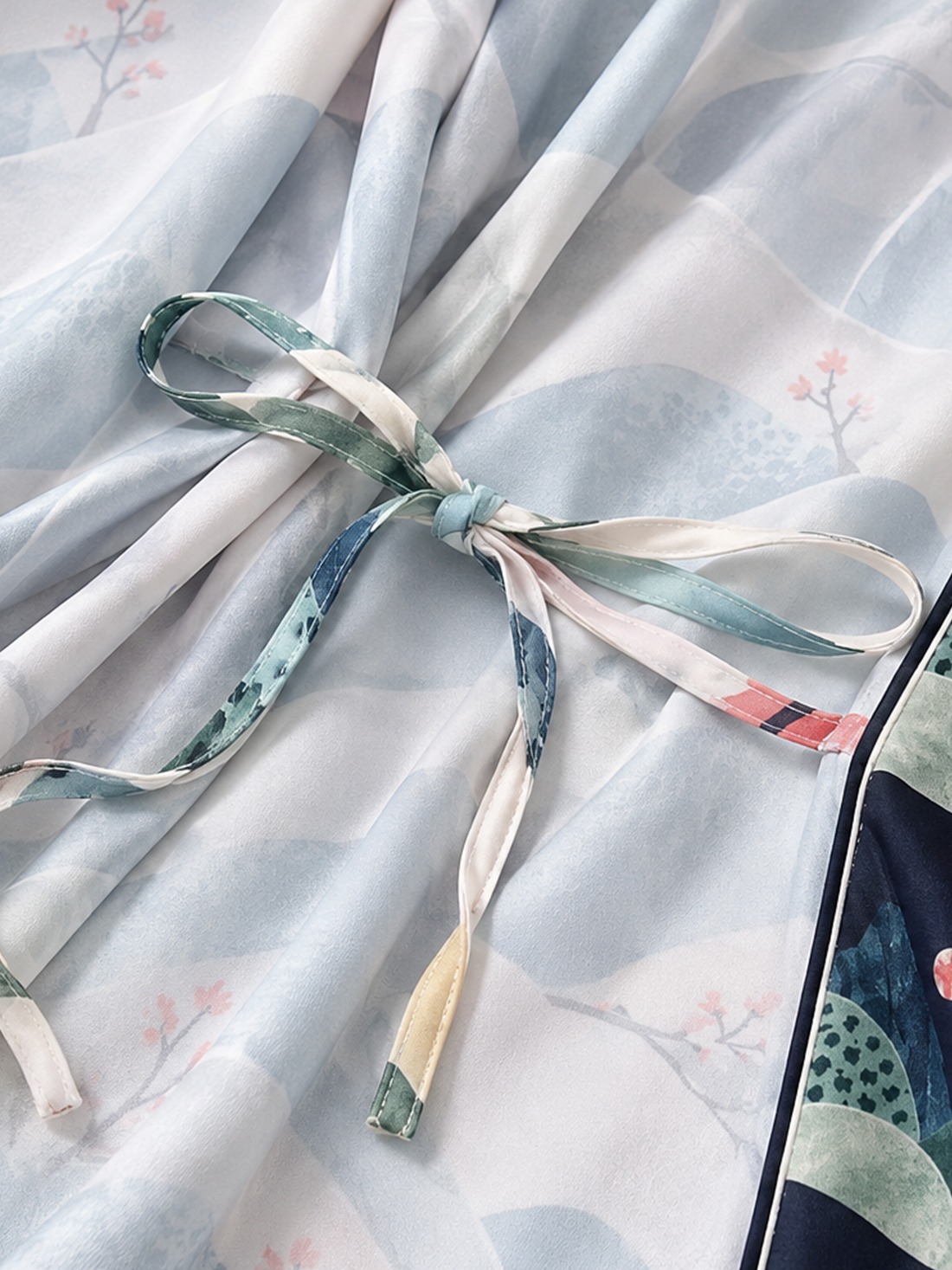 Misty Jade Garden Short Robe