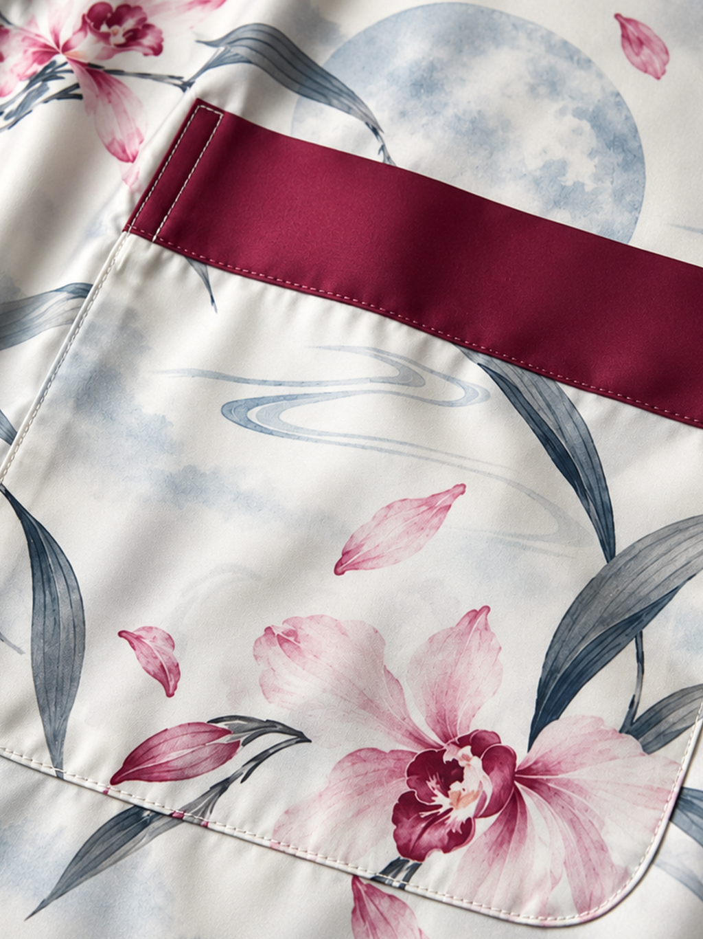 Crimson Orchid Short Robe