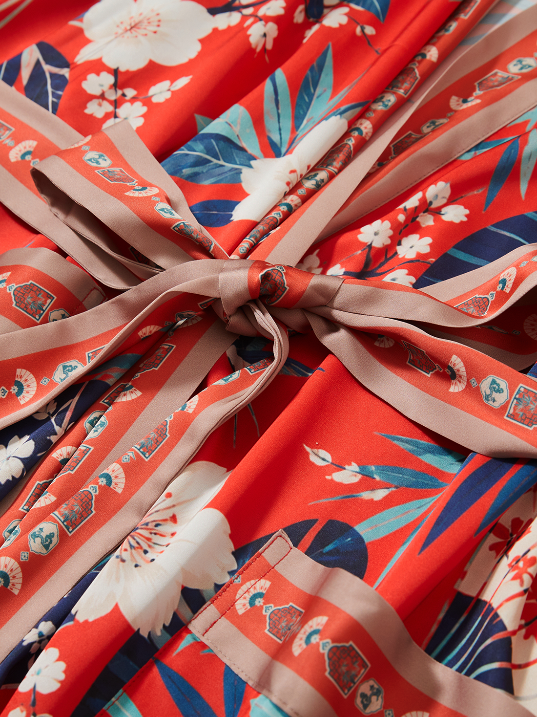 Coral Fan Blossom Robe