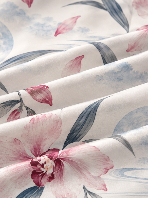 Crimson Orchid Short Robe