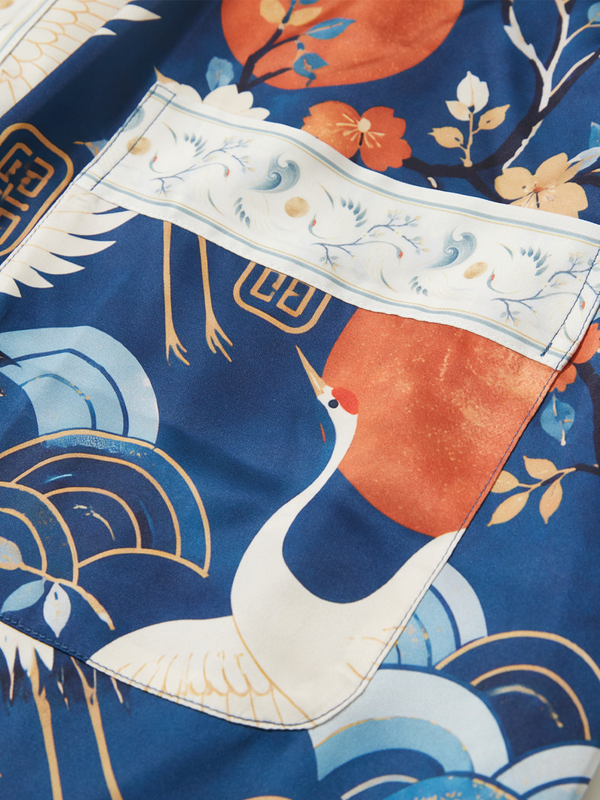 Moonlit Crane Robe